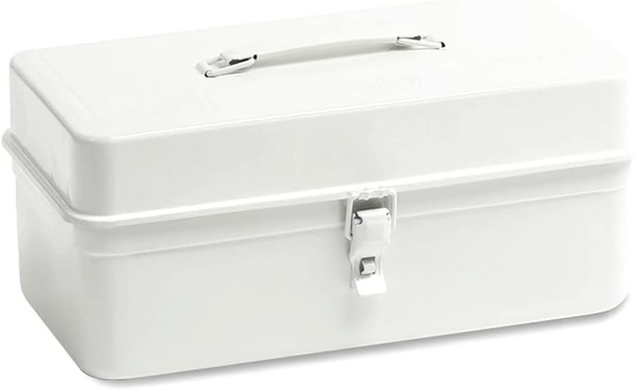 Portable Tool Box Toolbox Repair Tool Storage Box Home Accessories Storage Box with Comfort Handle and Metal Buckle Durable Tool Box Small Parts Box (Color : B)