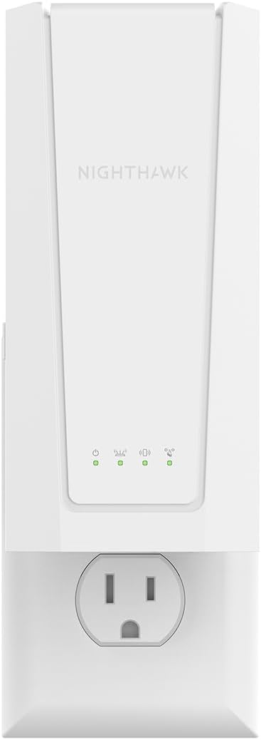 NETGEAR WiFi 7 Range Extender (EXS25) – BE4500 Dual-Band Wireless Signal Booster & Repeater (up to 5 Gbps Speed) - Add up to 1,500 sq. ft., 45 Devices - WPA3 Security, Smart Roaming