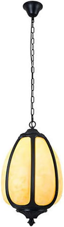 Outdoor Pendant Lights Waterproof Hanging Lights Fixture Corridor Courtyard Decoration Ceiling Lamp Aisle Villa Garden Pavilion Pendant Lantern Elliptical Shape Hanging Lamp