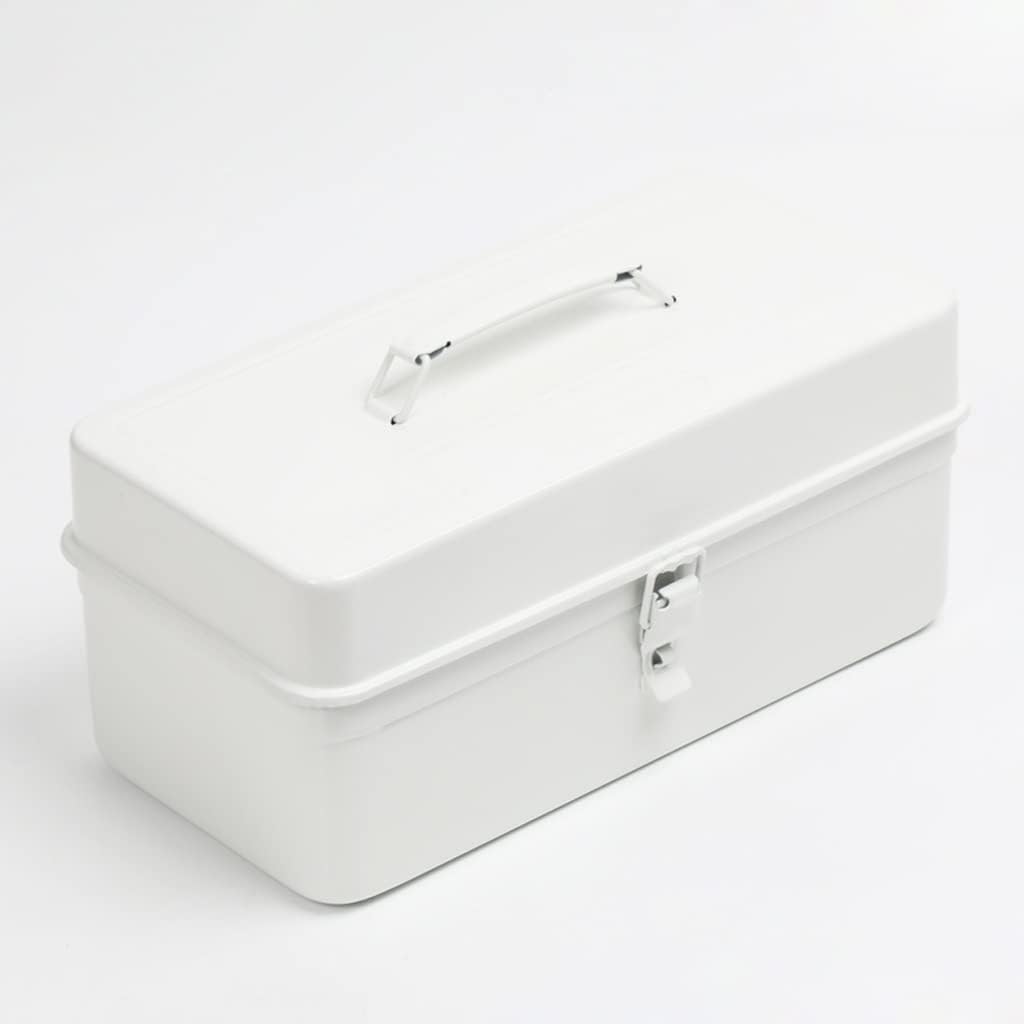 Portable Tool Box Toolbox Repair Tool Storage Box Home Accessories Storage Box with Comfort Handle and Metal Buckle Durable Tool Box Small Parts Box (Color : E)