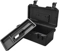 Toolbox Household Hardware Tool Box Electrician Repair Box Thickened Handheld Storage Box Multi-Functional Tool Storage Box Car Emergency Repair Box Tool Box(Black)