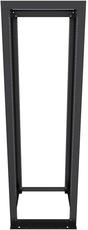 NavePoint 45U 23-inch Width 4-Post Frame Rack - Open Frame Rack with Threaded for 23-Inch Equipment, Server Rack 881 lbs Weight Capacity, Floor Mount, RU Markings