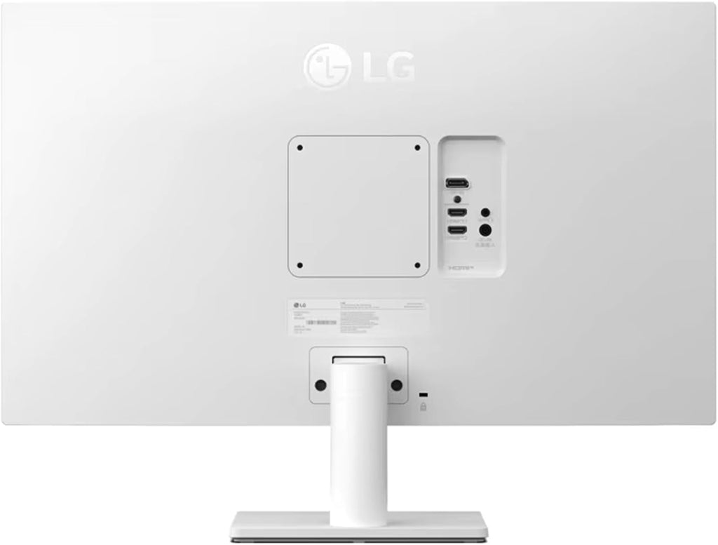 LG 27 inch 4K UHD (3840x2160) IPS Monitor, 60Hz, Dynamic Action Sync, Black Stabilizer, HDR10, Reader Mode and Flicker Safe, Anti-Glare, OnScreen Control, HDMI & DisplayPort, Tilt Adjustable, White