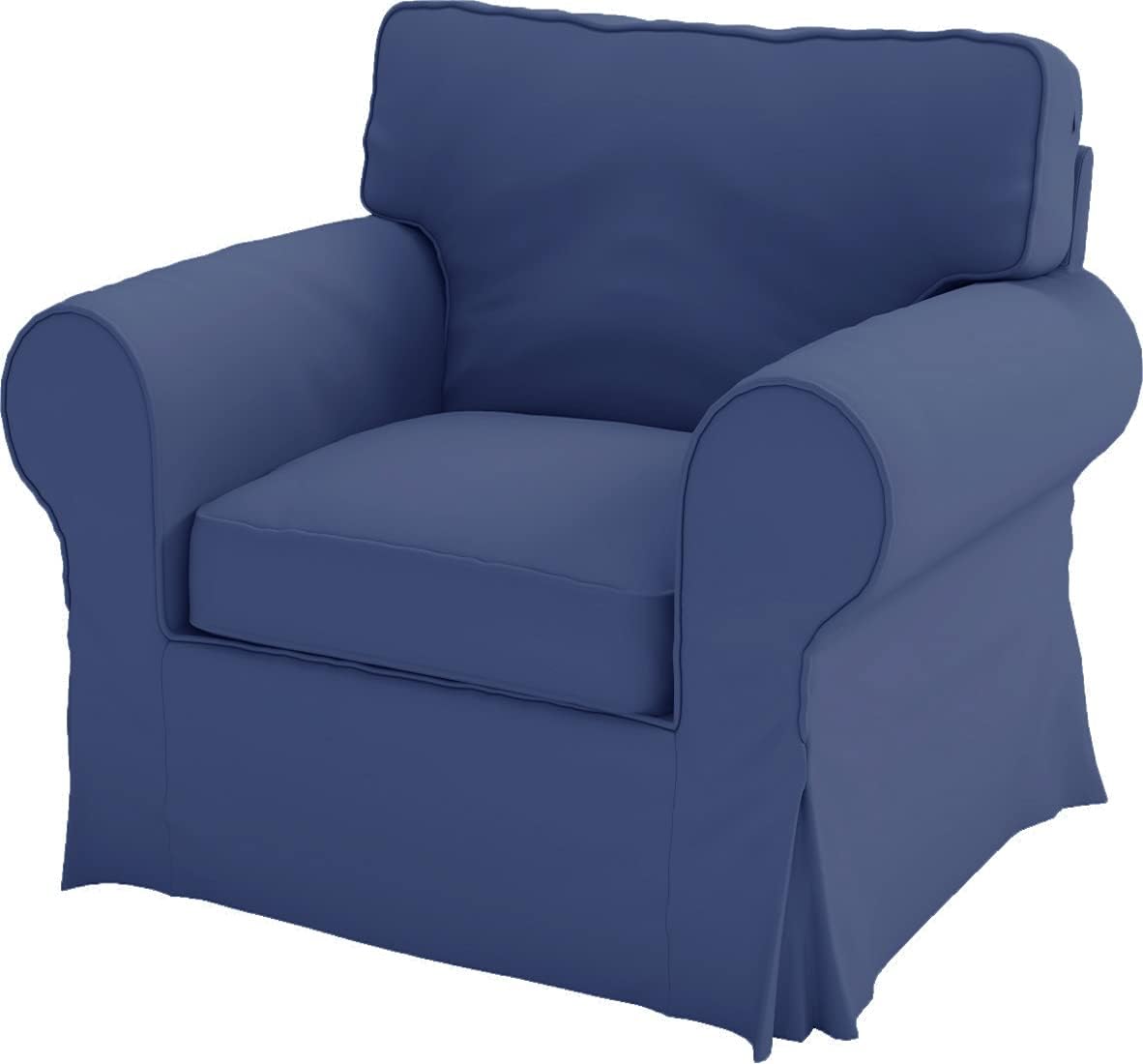 Heavy Duty UPPLAND (Not EKTORP) Sofa Cover Replacement Compatible with IKEA UPPLAND 3 Seat Sofa, Loveseat, Armchair, Sectional Corner, or Footstool Slipcover Only (Uppland Chair Cotton Blue)