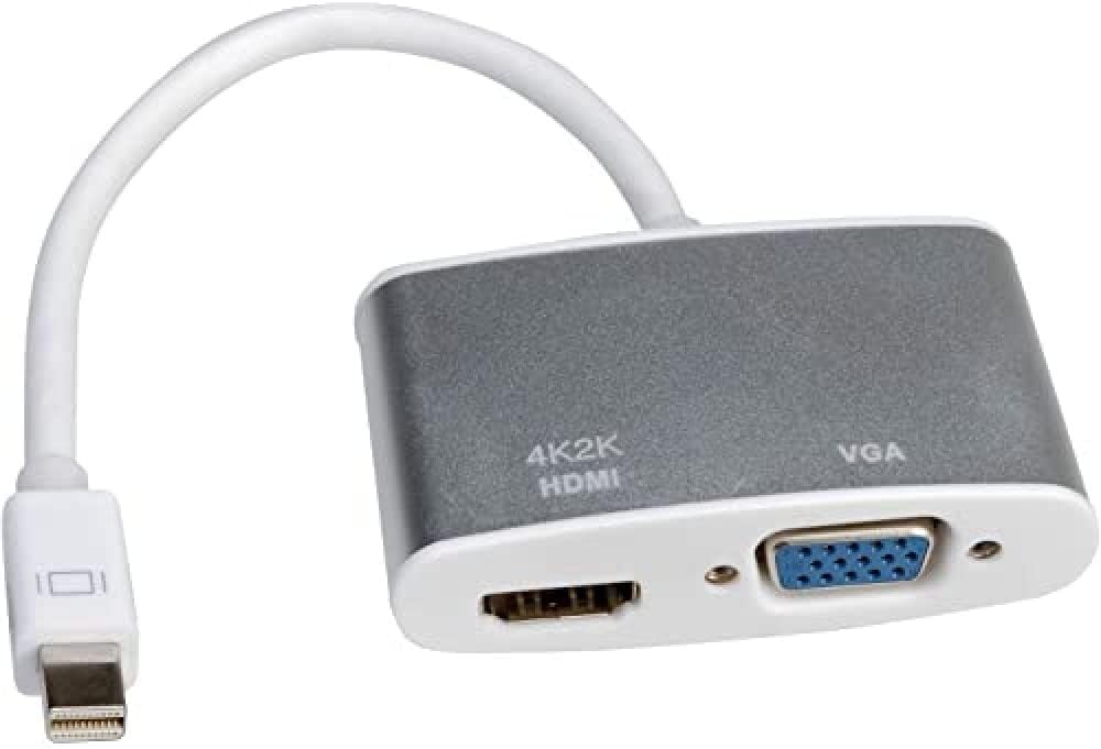 Roline 4 K2 k Mini DisplayPort to HDMI/VGA Adaptor Cable, DisplayPort M – HDMI/VGA f