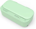 TXTC Small Ultrasonic Cleaner Solution Rechargeable Jewelry Cleaner,Ultrasonic Washing Machine for Jewellery, Watch, Glasses Cleaning,with Jewelry Basket-430ml (Color : Green)