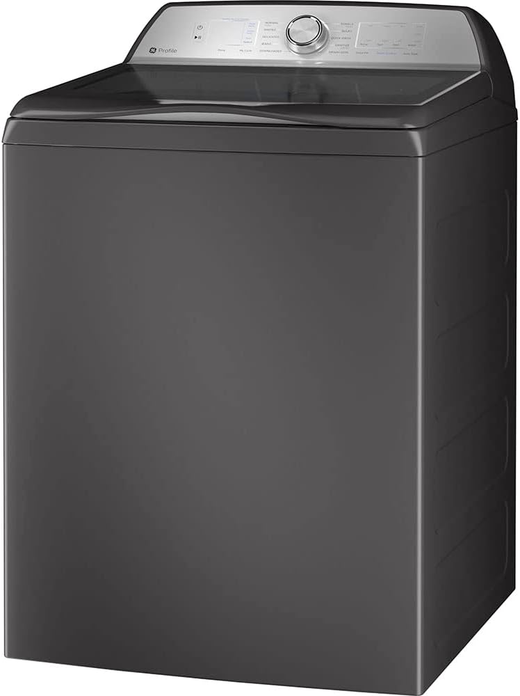 GE Profile 5.0 cu. ft. High-Efficiency Smart Top Load Electric Washer in Diamond Gray with Microban Technology PTW600BPRDG