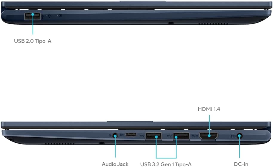 ASUS 2025 Laptop | Vivobook 14 | 14' 1920 x 1080 | Intel-10 Core i5-1334U | Intel Iris Xe Graphics | 12GB DDR4 | 256GB SSD | Windows 10 Home | Wi-Fi 5 - Bluetooth 5-720p HD Camera - Quiet Blue