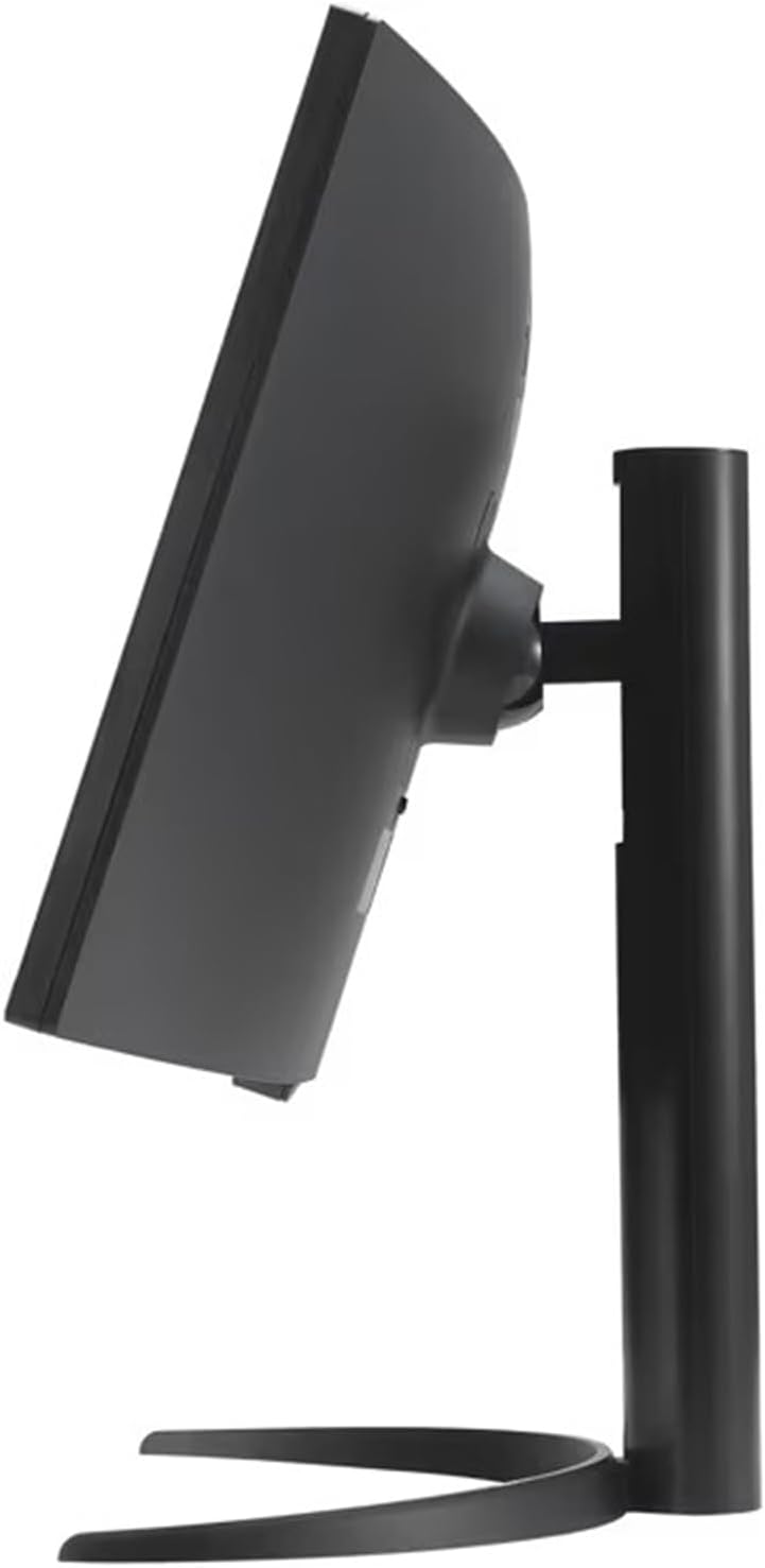 LG 34 Inch WQHD (3440x1440) Curved Smart Monitor, 100Hz, 5ms, HDR10, 99% sRGB, webOS 23, Screen Share, AirPlay 2, Flicker Free, Includes Wireless Screen Mirroring, HDMI, USB-A,Tilt/Height Adjustment