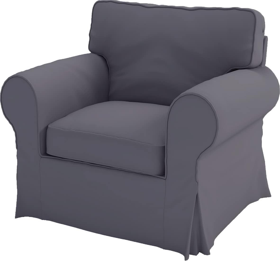 Heavy Duty UPPLAND (Not EKTORP) Sofa Cover Replacement Compatible with IKEA UPPLAND 3 Seat Sofa, Loveseat, Armchair, Sectional Corner, or Footstool Slipcover Only (Uppland Chair Dark Gray)