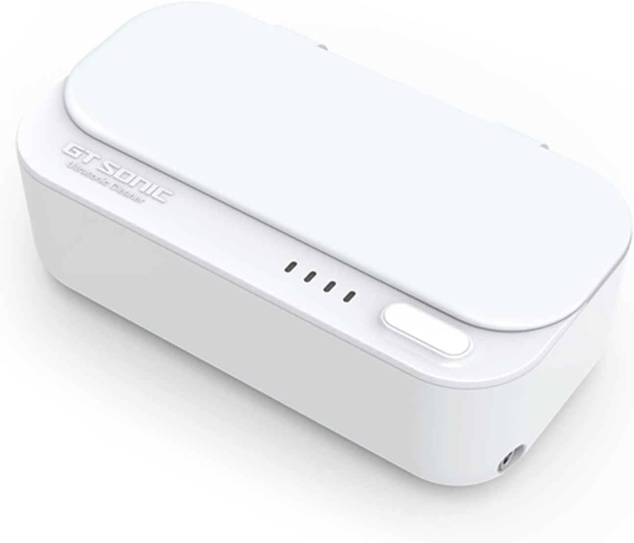TXTC Small Ultrasonic Cleaner Solution Rechargeable Jewelry Cleaner,Ultrasonic Washing Machine for Jewellery, Watch, Glasses Cleaning,with Jewelry Basket-430ml (Color : White)