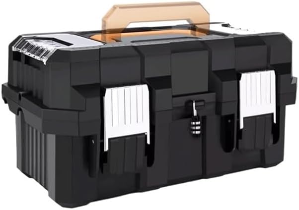 Tool Box Stainless Steel Hardware Tool Box Portable Outdoor Emergency Box Plumber and Electrician Thickened Repair Box Household Parts Storage Box Tool Storage