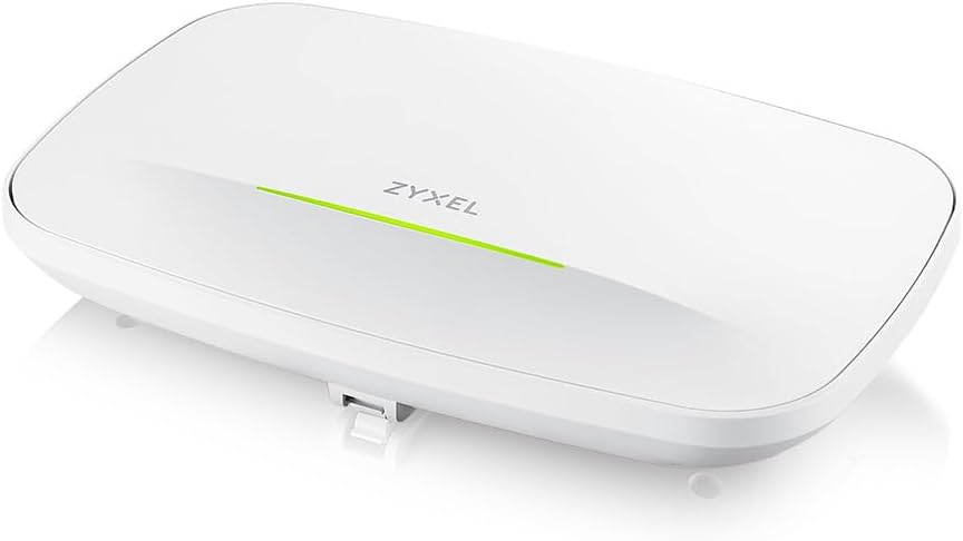 Zyxel WiFi 7 BE11000 Access Point | 2X 2.5G Ethernet Ports | PoE+ | Triple Radio | Mesh | PTP Bridge | Cloud, App or Direct Management | USB C Power (Not Included) | TAA Compliant [NWA130BE]