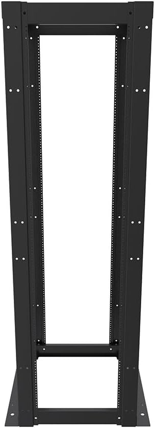 NavePoint 42U 23-inch Width 4-Post Frame Rack - Open Frame Rack with Threaded for 23 Inch Equipment, Server Rack 881 lbs Weight Capacity, Floor Mount, RU Markings