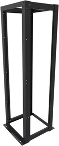 NavePoint 45U 23-inch Width 4-Post Frame Rack - Open Frame Rack with Threaded for 23-Inch Equipment, Server Rack 881 lbs Weight Capacity, Floor Mount, RU Markings