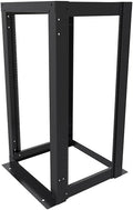 NavePoint 25U 23-inch Width 4-Post Frame Rack Open Frame Rack with Threaded for 23-Inch Equipment, Server Rack 881 lbs Weight Capacity, Floor Mount, RU Markings