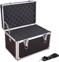 Tool Box Large-Capacity Multi-Functional Tool Box Household Hardware Tool Box Aluminum Alloy Portable Beauty Box Car Instrument Box Outdoor Maintenance Box Tool Storage(Silver)