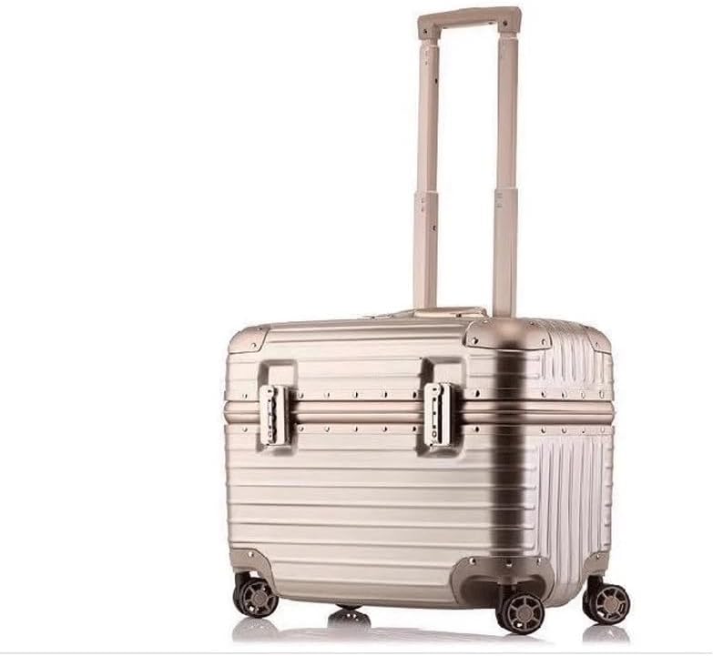 Toolbox Home Metal Toolbox Photography Suitcase Captain's Luggage 18 Inch Makeup Box Travel Storage Box Outdoor Portable Toolbox Tool Box(Gold)