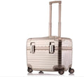 Tool Box Home Metal Toolbox Photography Suitcase Captain's Luggage 18 Inch Makeup Box Travel Storage Box Outdoor Portable Toolbox Tool Storage(Gold)