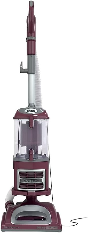 SHARK NV365RD Navigator Lift-Away Deluxe Upright Powerful Suction Vacuum for Hardwood Floor, Carpet, Muti-Surface Spotless Cleaning with Large Dust Cup Capacity, Swivel Steering, Red (Renewed)