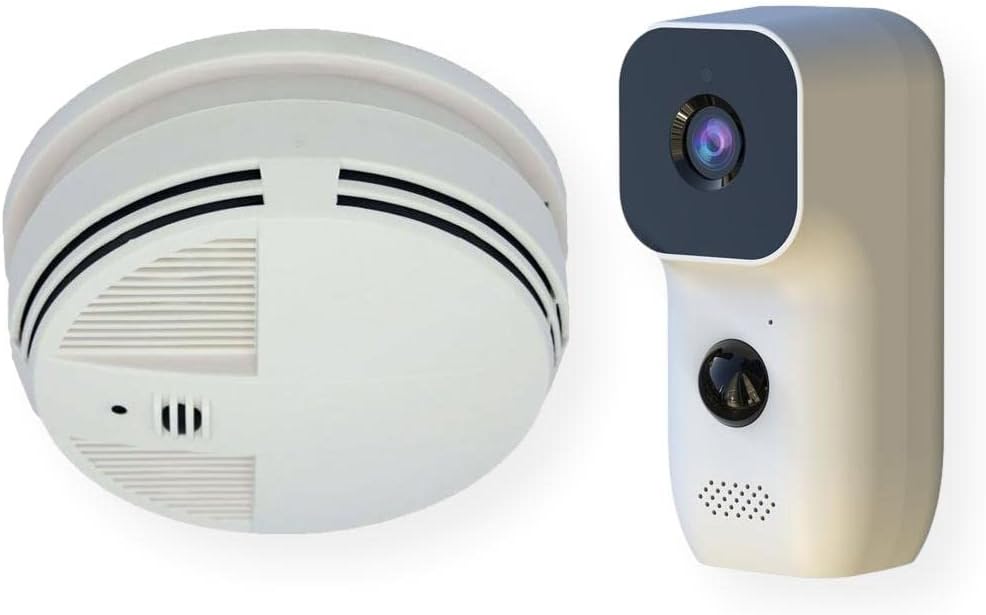 KJB Security SG1000BV Xtreme Life Kit with Hidden Bottom View Camera & SG Indoor/Outdoor Battery or Solar Power Camera, 1/2.7' 3.7mm Lens, 1080 CMOS, 1920@1080P Resolution, H.265