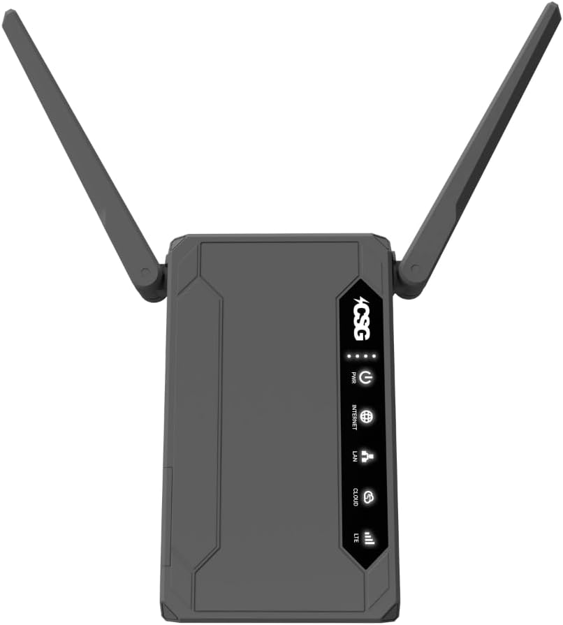 CSG m106 Pro 4G LTE Cellular Cat 12 Dual SIM Business Router, Portable Travel Gateway Modem with 8-Hour Built-in Battery, Verizon, AT&T & T-Mobile Compatible, LTE Wi-Fi Hotspot Alternative