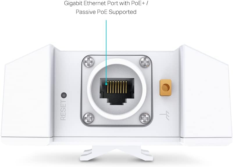 TP-Link Omada Long Range Outdoor Access Point - WiFi Extender Universal Compatible, WiFi 6 AX3000 Dual Band, Up to 3,500 sq.ft, PoE Powered, IP68 Weatherproof, Starlink Compatible(EAP650-Outdoor)