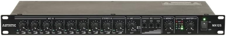 CAD Audio MX12S 12 channel Stereo Mixer - 1U rack mount