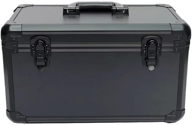 Toolbox Household Hardware Toolbox Black Multifunctional Repair Box Handheld Instrument Box Model Airplane Dual Control Toolbox with Partition Sponge Box Tool Box