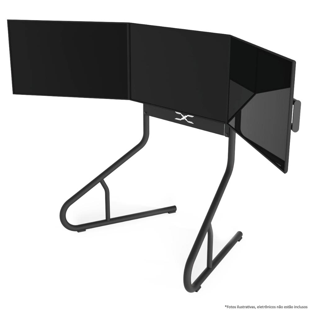 Extreme Sim Racing Triple Screen Tv Stand Add-on Upgrade With Back Tray - Fits almost all Sim Racing Rigs in the Market - Suitable for TV sizes up to 3 x 37'