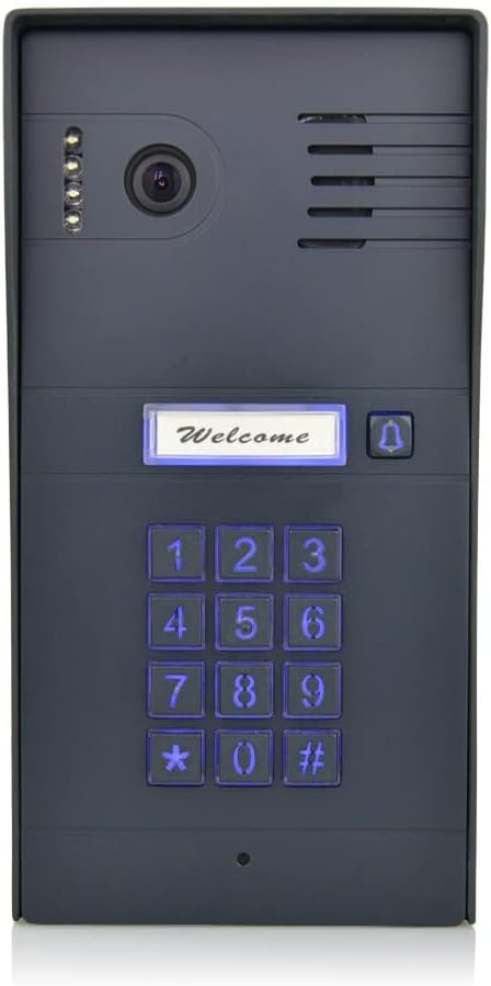 GBF Smart Video Door Phone & Doorbell Intercom System with a smart keypad(PL963PMBL-POE)- 1080P Camera, Built in POE, Control Two Locks remotely, Timed Unlock, RJ45 Hardwired or WiFi Bridge connection