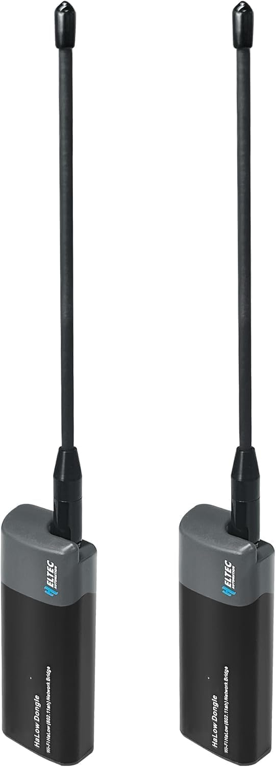 Heltec Wireless Bridge Point to Point Outdoor – WiFi Bridge 3300 feet Long-Range Transmission, 802.11ah WiFi HaLow Dongle with Atenna Ethernet Cable (AP+STA Pair Set)