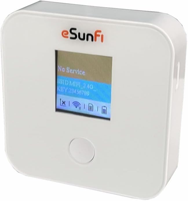 eSunFi SHFiEL40 4G LTE WiFi Mobile Hotspot Router, Worldwide WiFi Portable High Speed WiFi Hotspot, No SIM Card Needed,Secure Wireless Network Anywhere, Mini Size, Only 135g