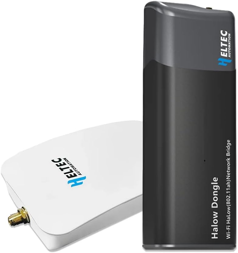 Wi-Fi HaLow Dongle IEEE 802.11ah Protocol 1km Ultra-Long-Range Wi-Fi or Ethernet Cable Lower Power Consumption Wireless Network Bridge 902-928MHz (Dongle STA+H7608)