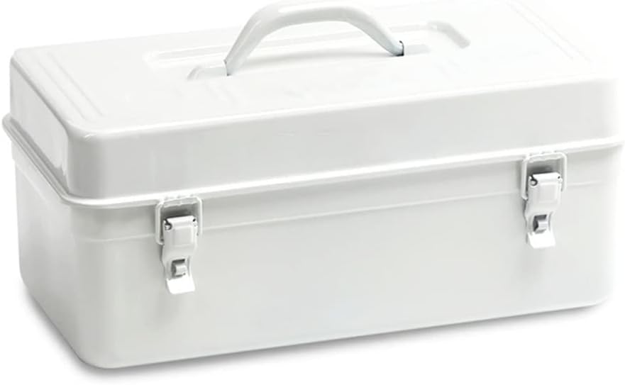 Portable Tool Box Toolbox Repair Tool Storage Box Home Accessories Storage Box with Comfort Handle and Metal Buckle Durable Tool Box Small Parts Box (Color : E)