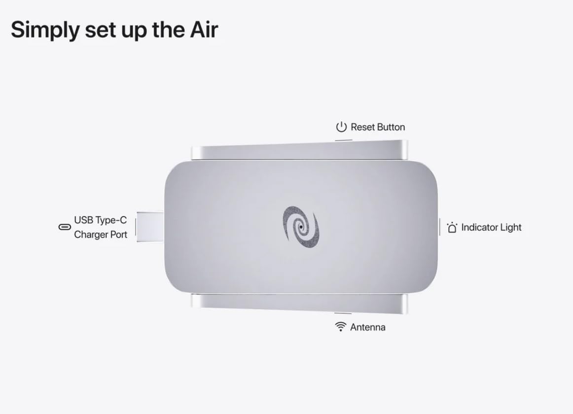 Deeper Connect Air(2023 Version) Portable WiFi Wireless Router Hotspot Device, Lifetime Free Router VPN for Travel Privacy, Compact VPN Routers for Home and Remote Work