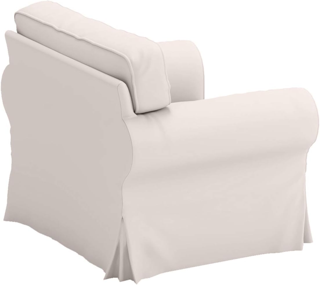 Heavy Duty UPPLAND (Not EKTORP) Sofa Cover Replacement Compatible with IKEA UPPLAND 3 Seat Sofa, Loveseat, Armchair, Sectional Corner, or Footstool Slipcover Only (Uppland Chair Polyester Beige)