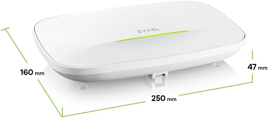 Zyxel WiFi 7 BE11000 Access Point | 2X 2.5G Ethernet Ports | PoE+ | Triple Radio | Mesh | PTP Bridge | Cloud, App or Direct Management | USB C Power (Not Included) | TAA Compliant [NWA130BE]