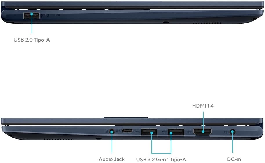 ASUS 2025 Vivobook 14' FHD Laptop 10-Core Intel Core 5 120U 40GB DDR4 2TB NVMe SSD USB-C w/DP WiFi AX BT Webcam HDMI1.4 Windows 11 Home w/RE USB