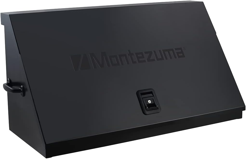 Montezuma 41' x 18' Heavy Duty Steel Triangle Toolbox (steel, flat black)