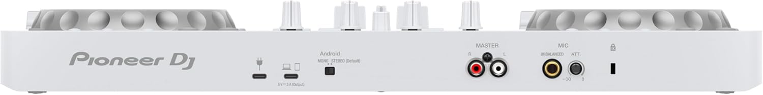 Pioneer DJ DDJ-FLX4 2-deck rekordbox and Serato DJ Controller - White, Limited Edition