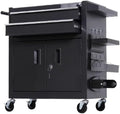 Tool Box Auto Repair Tools, Carts, Toolboxes, Tattoo Workstations, Workshops, Mobile Metal Tool Cabinets (Black) Tool Storage