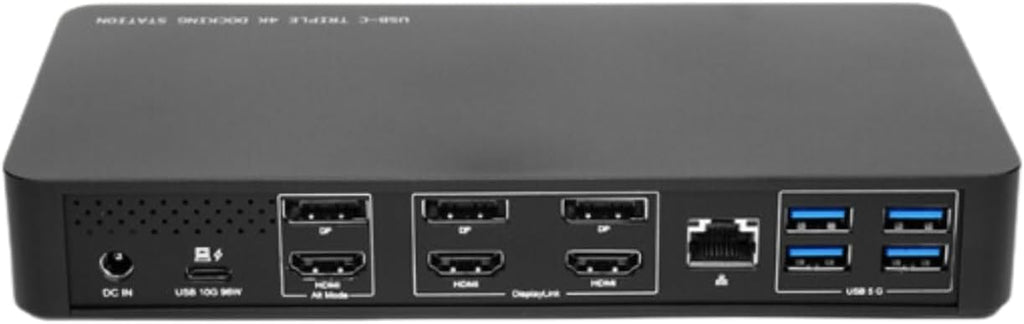 Boom ZYGO USB‑C/DisplayLink Docking Station – Triple 4K60 Display Hub, BYOM/Zoom/Teams Compatible, 96W Charging, Ethernet, 6 USB Ports, HDMI & DP, TAA Compliant