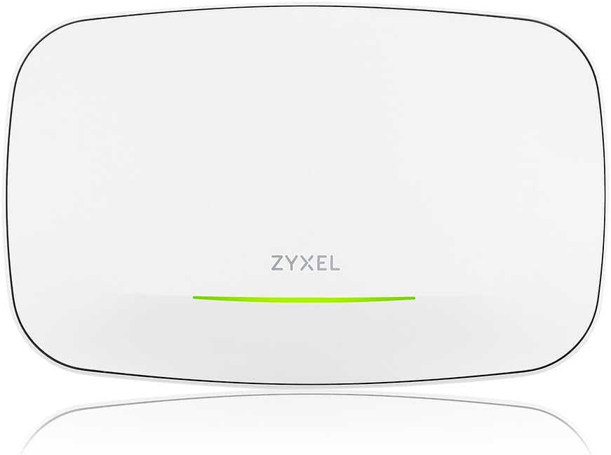 Zyxel WiFi 7 BE11000 Access Point | 2X 2.5G Ethernet Ports | PoE+ | Triple Radio | Mesh | PTP Bridge | Cloud, App or Direct Management | USB C Power (Not Included) | TAA Compliant [NWA130BE]