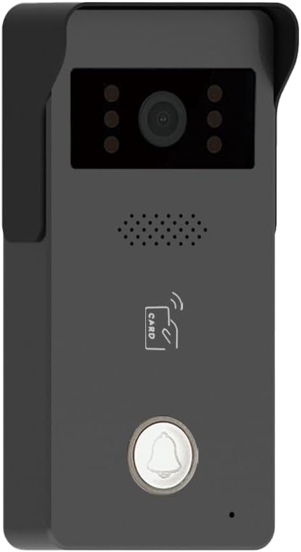 Tuya Smart Office/Home Wireless WiFi Doorbell Camera Security Video Intercom for Access Control System Color Touch Screen Phone App Remote Open with Lock/Fobs/Power Supply Doorbell