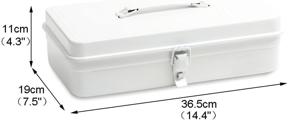Portable Tool Box Toolbox Repair Tool Storage Box Home Accessories Storage Box with Comfort Handle and Metal Buckle Durable Tool Box Small Parts Box (Color : D)