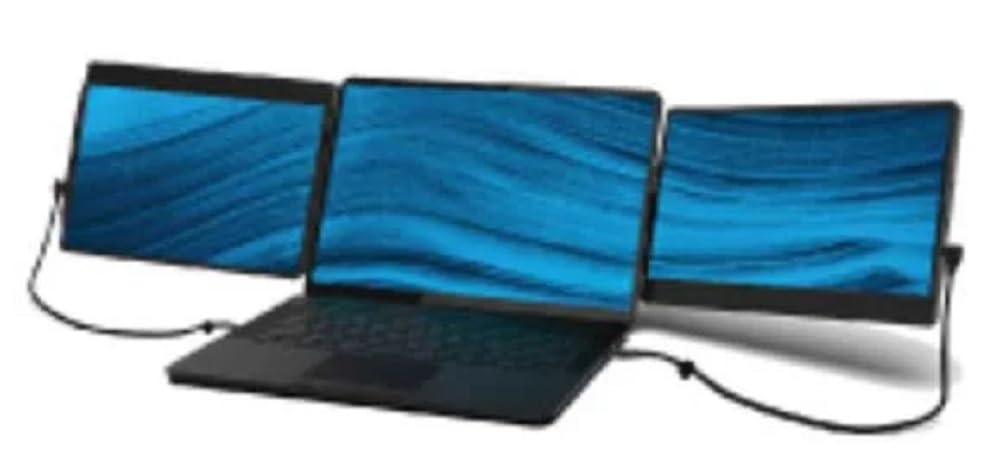 Luxor SideTrak Swivel Triple HD 12.5 Inch Attachable Portable Monitor