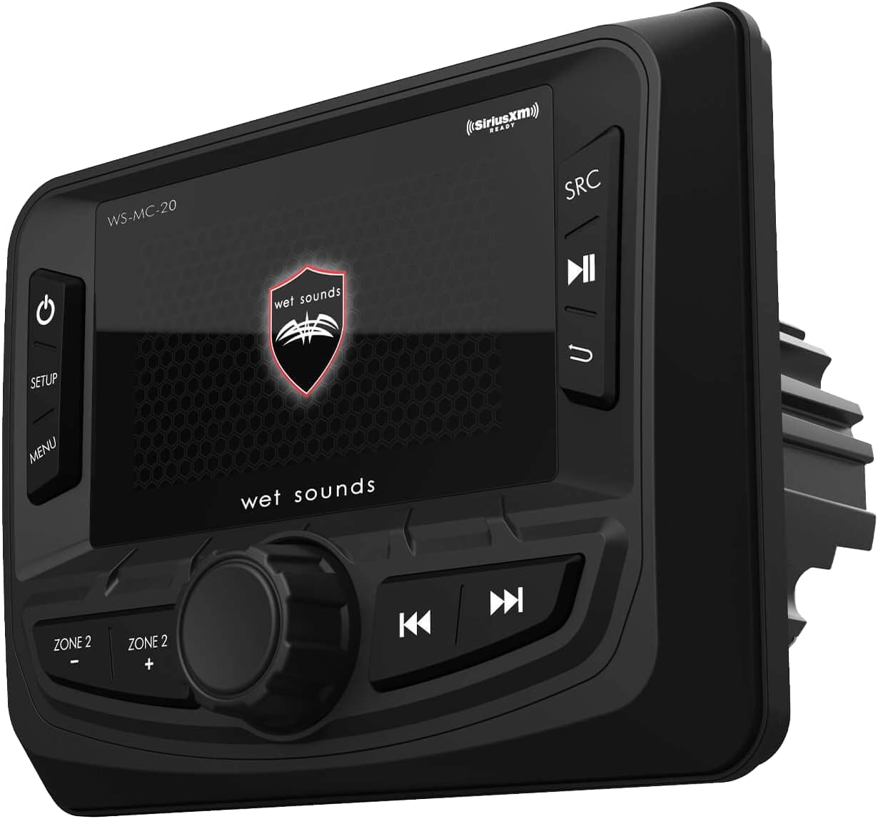 Wet Sounds | WS-MC-20 | Compact 2-Zone Media Receiver Source Unit with SiriusXM-Ready®