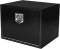 24 Inch Steel Underbody Truck Box w/T-Handle Latch, Contractor Toolbox For Organization And Storage, Job Tool Chest, 24'x 18'x 18' inch Black