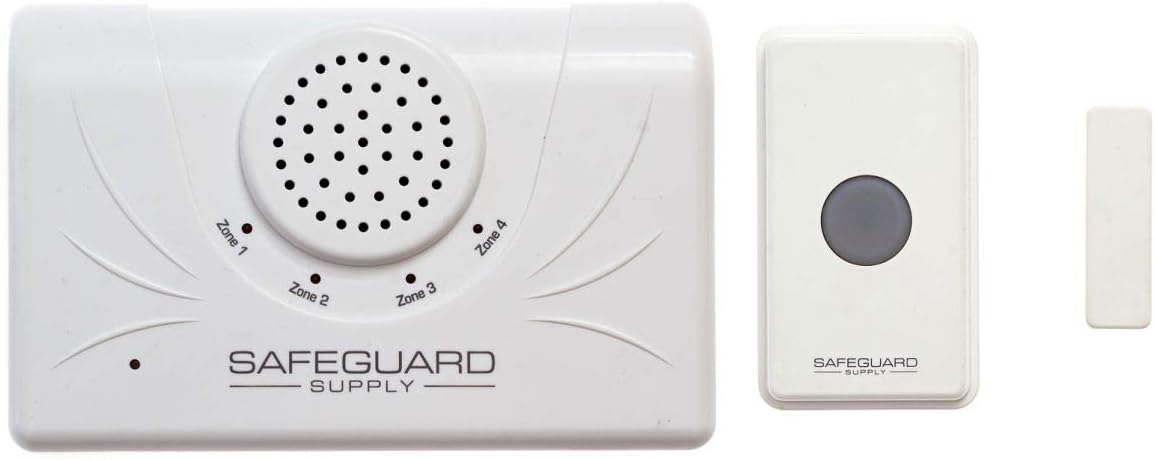 Long Range Wireless Doorbell for Business and Home - ERA-UTDCR 4000 ft Range - Heavy Duty Weatherproof Push Button or Magnetic Door Contact Transmitter